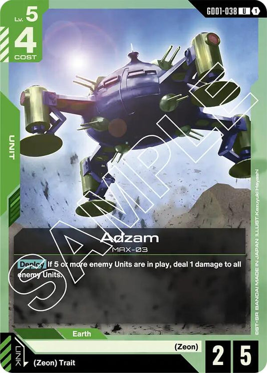 Gundam Card Game: Adzam card image