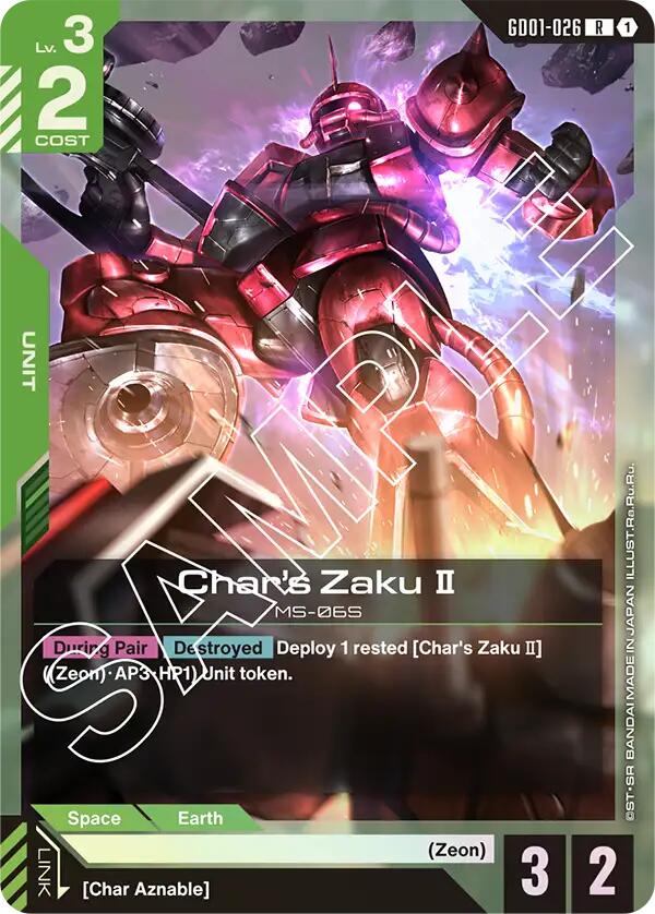 Gundam Card Game: Char's Zaku II card image