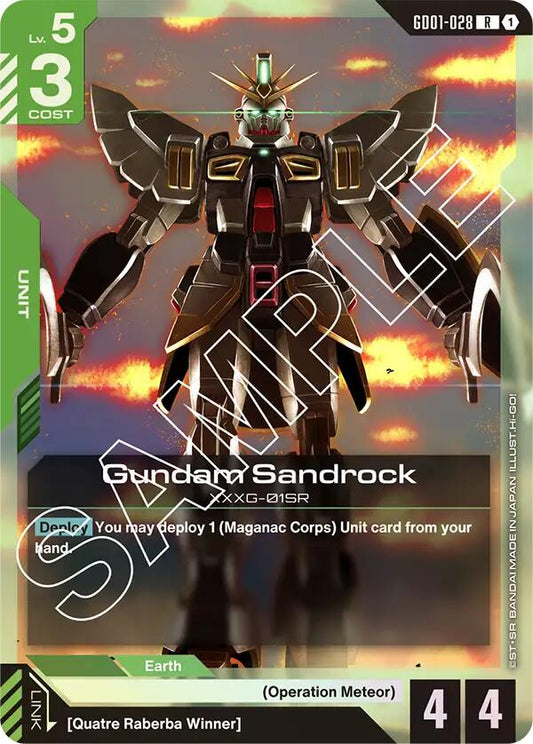 Gundam Card Game: Gundam Sandrock card image