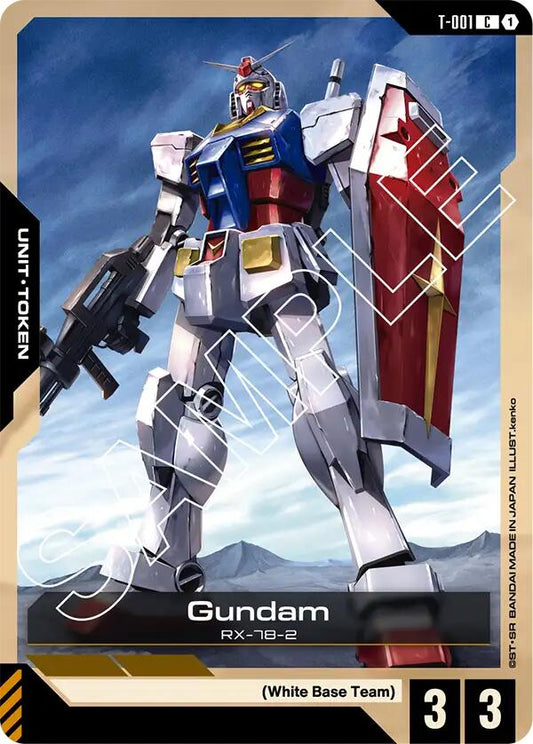 Gundam Card Game: Gundam (T-001) Token card image