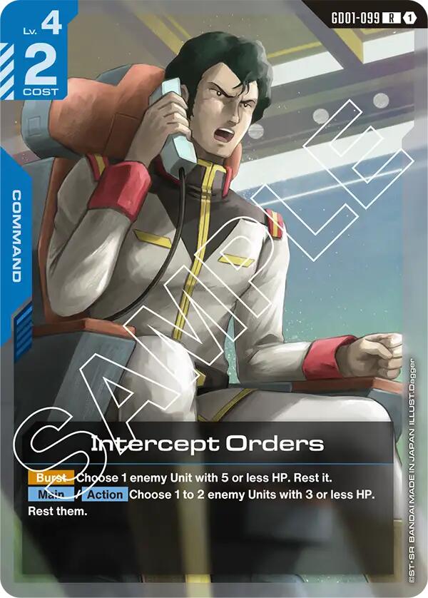 Gundam Card Game: Intercept Orders card image