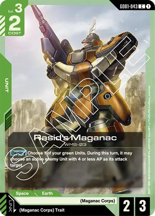 Gundam Card Game: Rasid's Maganac card image