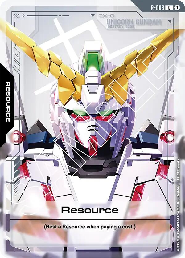 Gundam Card Game: Resource (R-003) card image