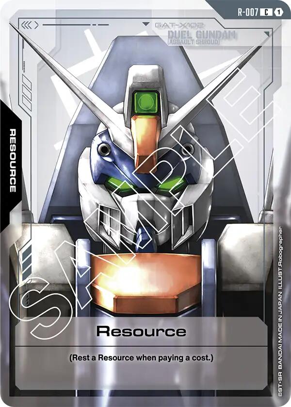 Gundam Card Game: Resource (R-007) card image