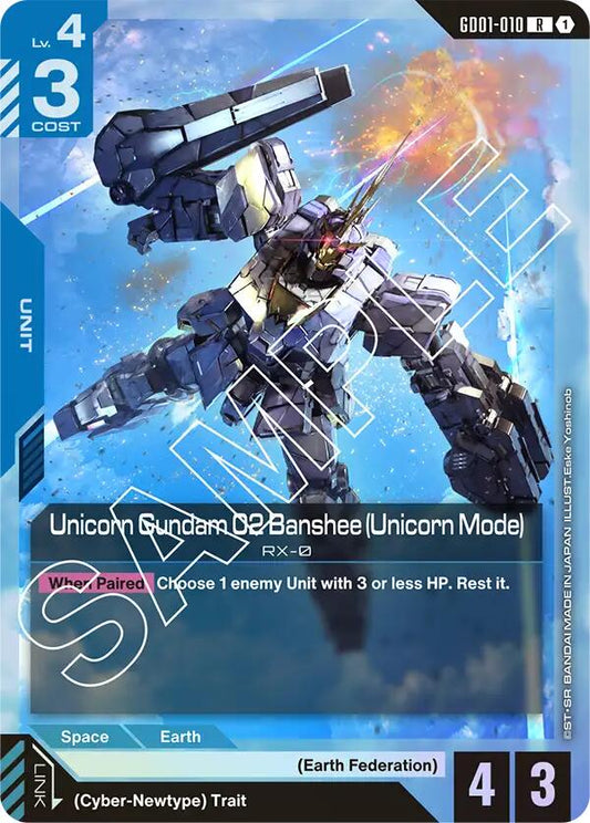 Gundam Card Game: Unicorn Gundam 02 Banshee (Unicorn Mode) card image