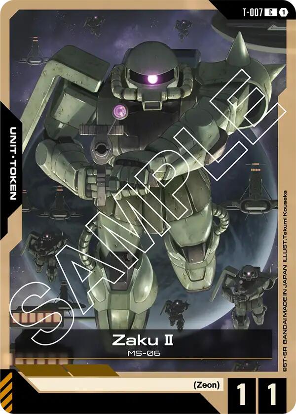 Gundam Card Game: Zaku II (T-007) Token card image