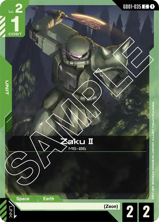 Gundam Card Game: Zaku II card image