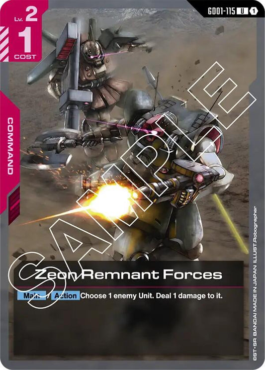 Gundam Card Game: Zeon Remnant Forces card image