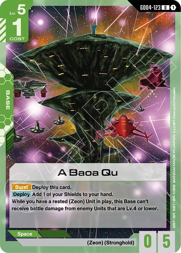 Gundam Card Game: A Baoa Qu card image