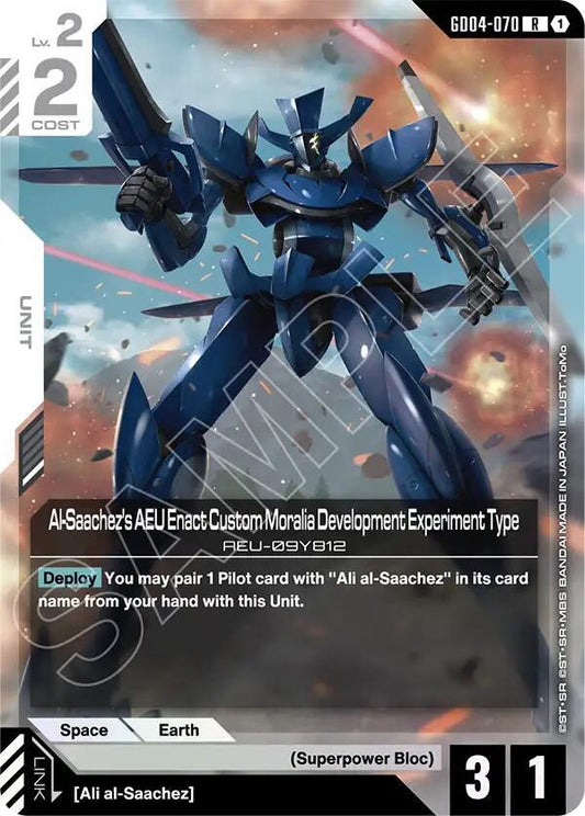 Gundam Card Game: Al-Saachez's AEU Enact Custom Moralia Development Experiment Type card image