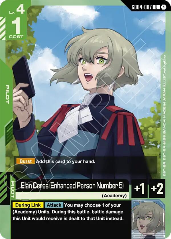 Gundam Card Game: Elan Ceres (Enhanced Person Number 5) card image
