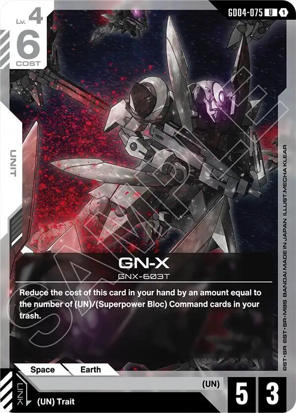 Gundam Card Game: GN-X card image