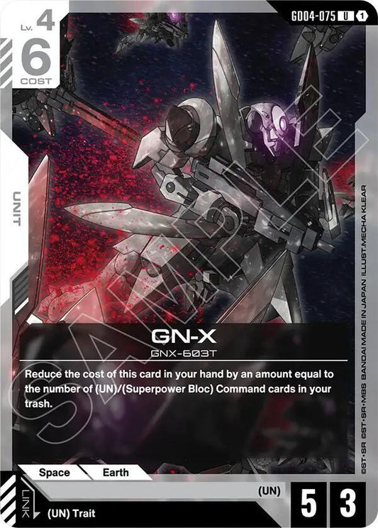 Gundam Card Game: GN-X card image