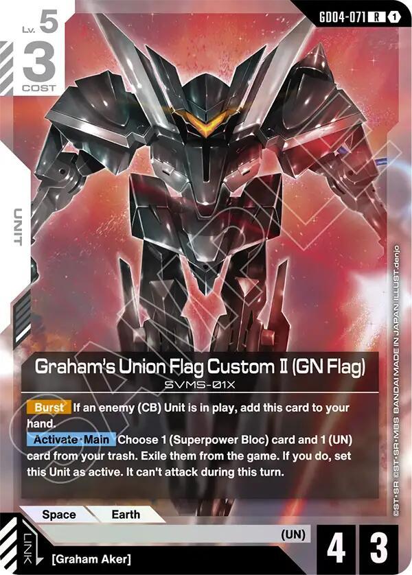 Gundam Card Game: Graham's Union Flag Custom II (GN Flag) card image