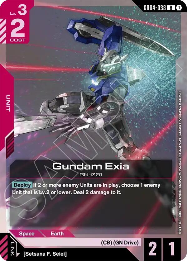 Gundam Card Game: Gundam Exia (GD04-038) card image