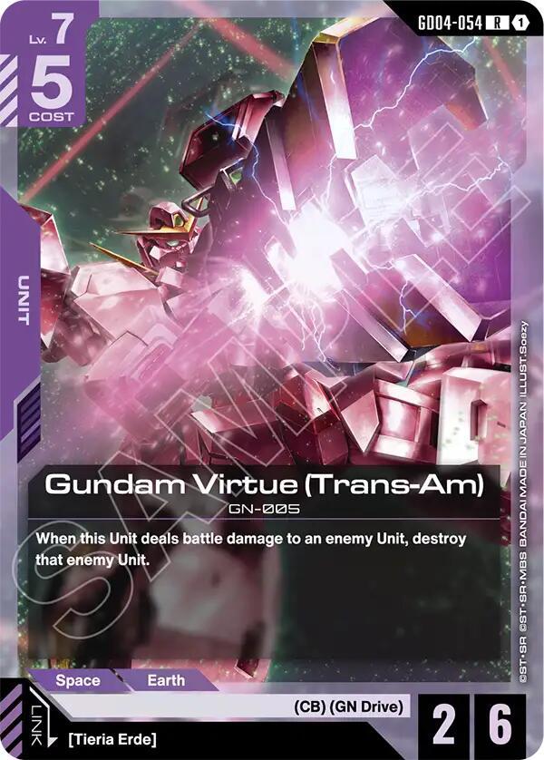 Gundam Card Game: Gundam Virtue (Trans-Am) card image