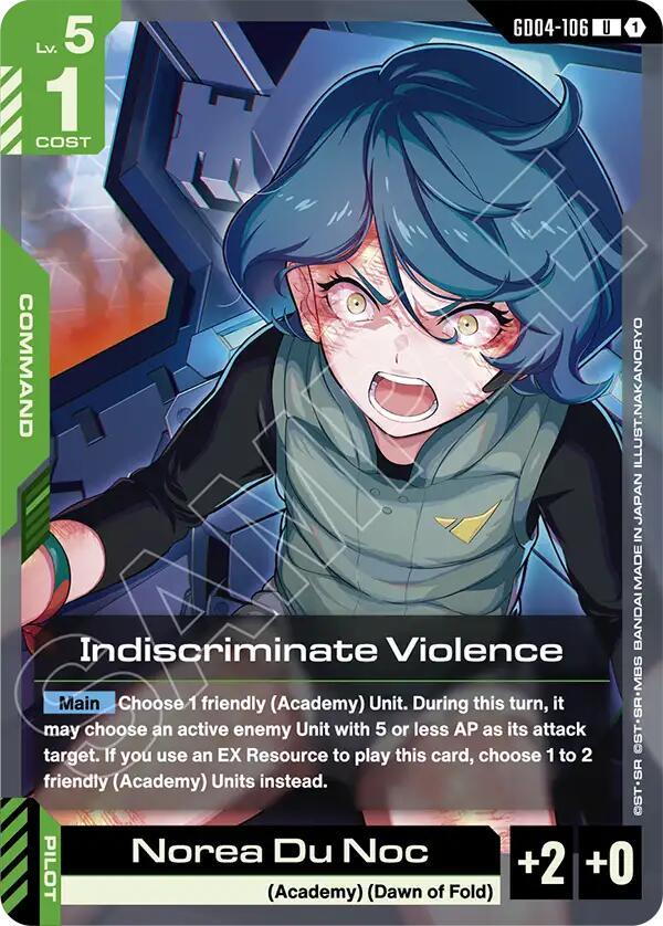 Gundam Card Game: Indiscriminate Violence card image