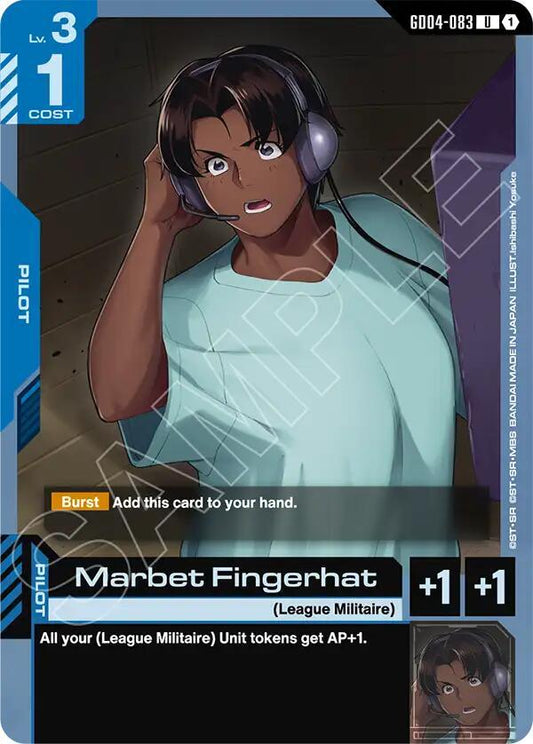 Gundam Card Game: Marbet Fingerhat card image
