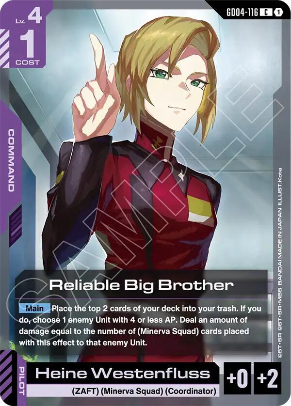 Gundam Card Game: Reliable Big Brother card image
