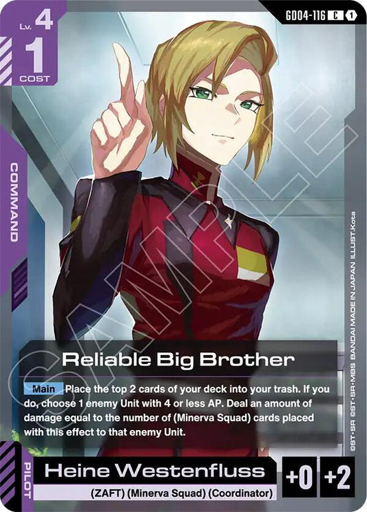 Gundam Card Game: Reliable Big Brother card image