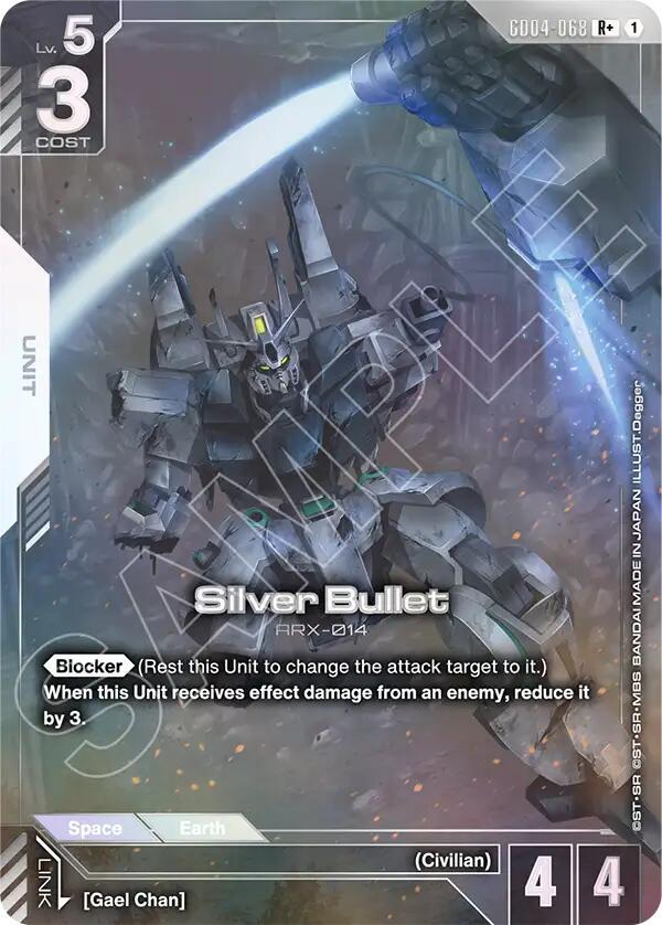 Gundam Card Game: Silver Bullet (R+) card image