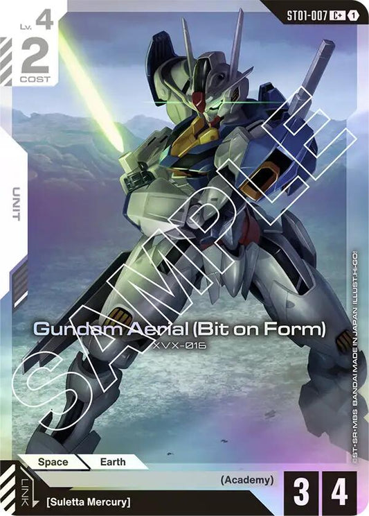 Gundam Card Game: Gundam Aerial (Bit on Form) (C+) card image