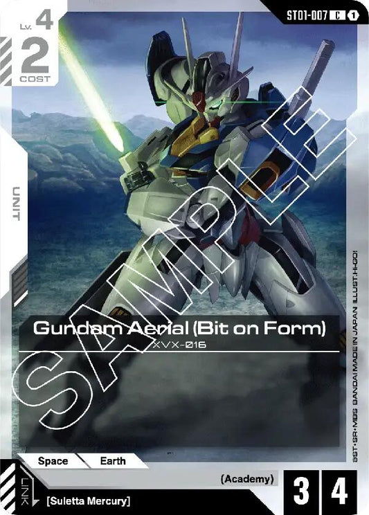 Gundam Card Game: Gundam Aerial (Bit on Form) card image