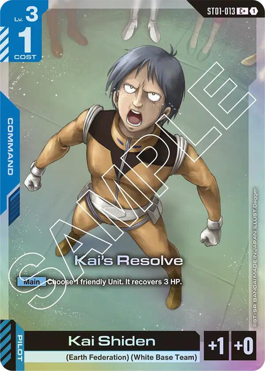 Gundam Card Game: Kai's Resolve (C+) card image