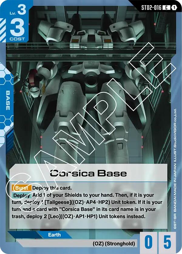 Gundam Card Game: Corsica Base card image