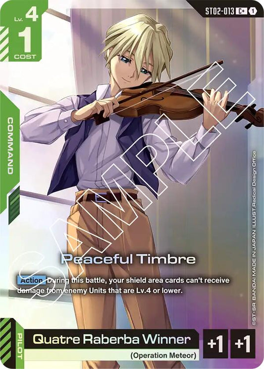 Gundam Card Game: Peaceful Timbre (C+) card image