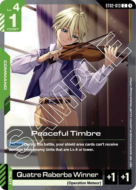 Gundam Card Game: Peaceful Timbre card image