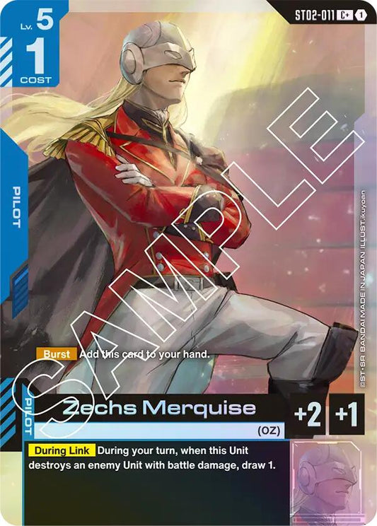 Gundam Card Game: Zechs Merquise (C+) card image