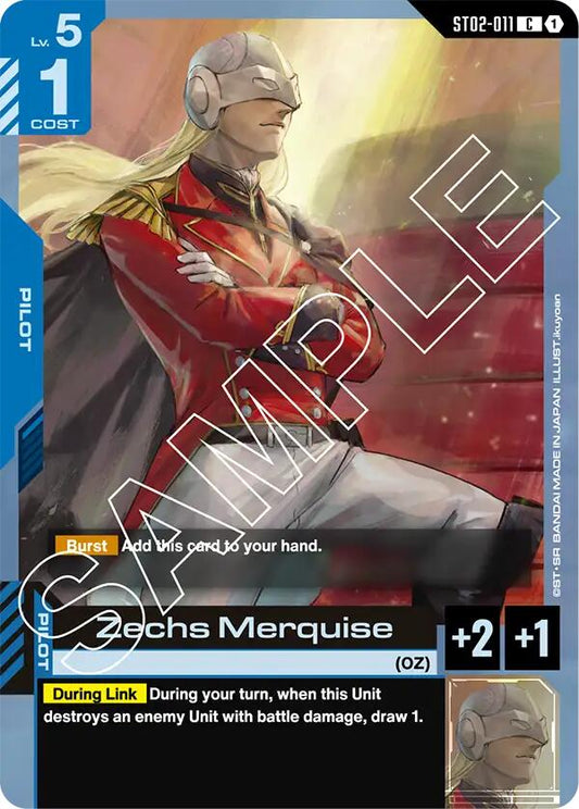 Gundam Card Game: Zechs Merquise card image
