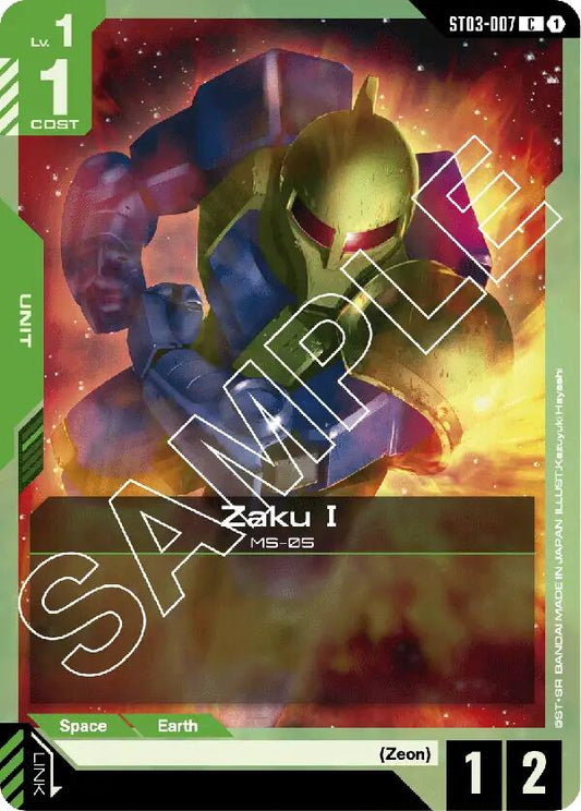Gundam Card Game: Zaku I card image