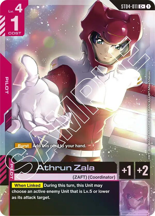 Gundam Card Game: Athrun Zala (C+) card image