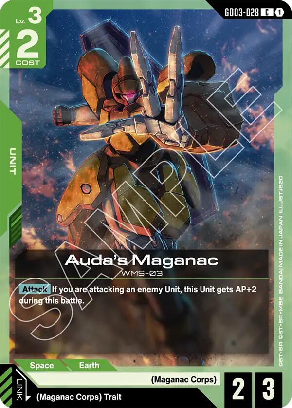 Gundam Card Game: Auda's Maganac card image