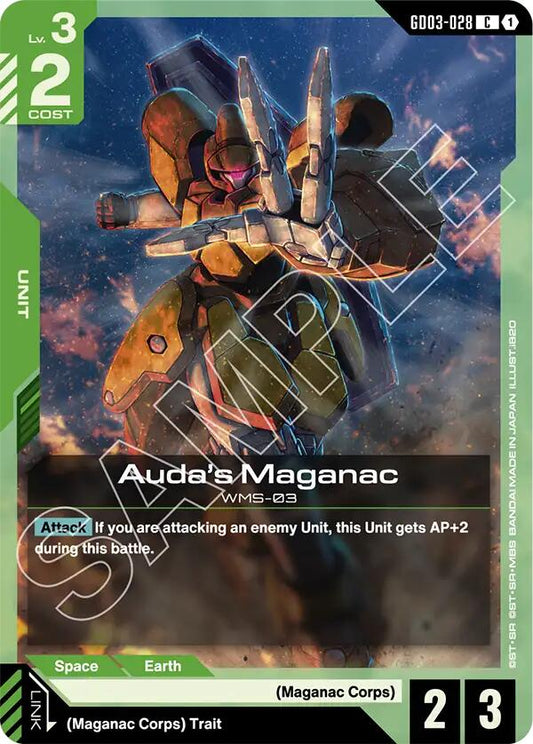 Gundam Card Game: Auda's Maganac card image