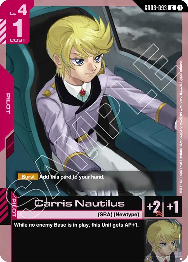 Gundam Card Game: Carris Nautilus card image