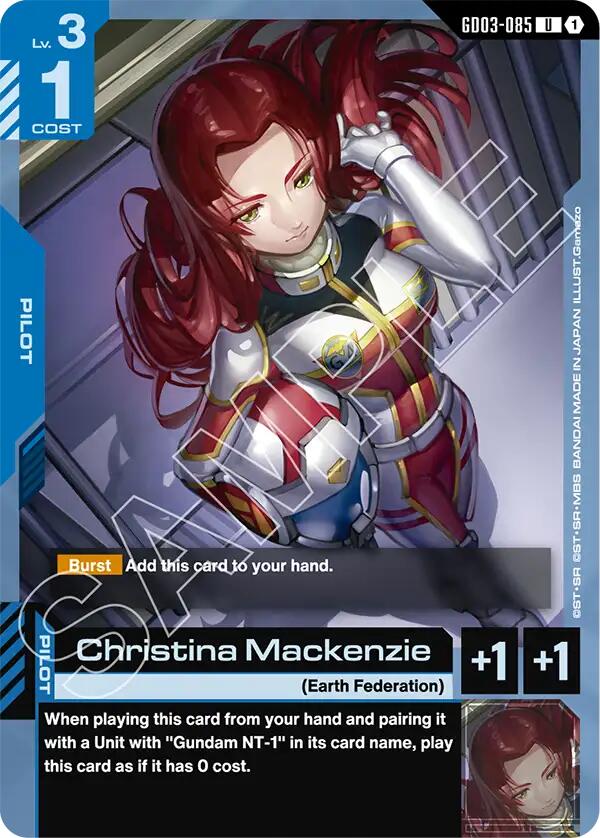Gundam Card Game: Christina Mackenzie card image