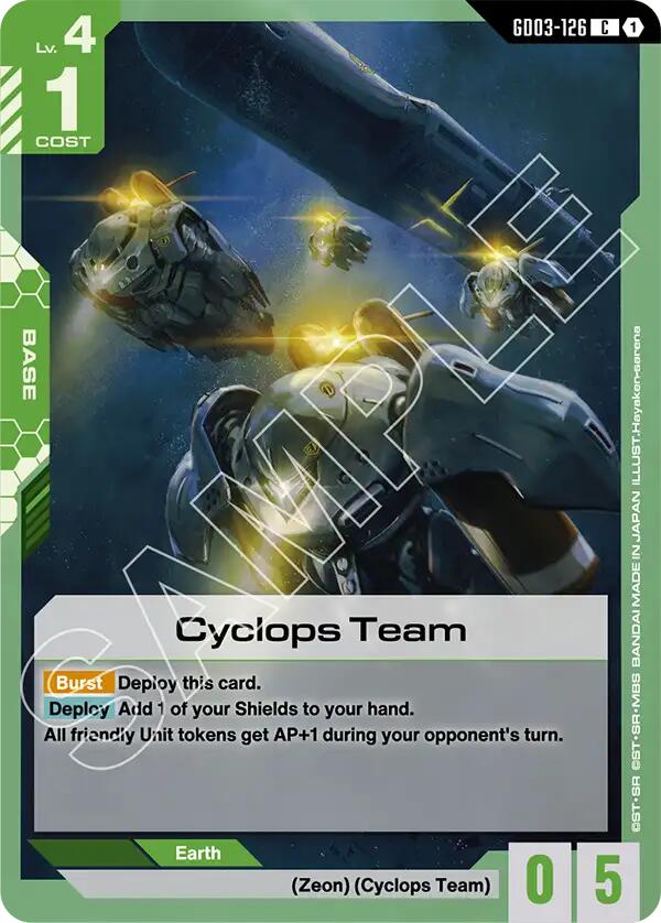 Gundam Card Game: Cyclops Team card image