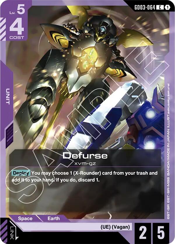 Gundam Card Game: Defurse card image
