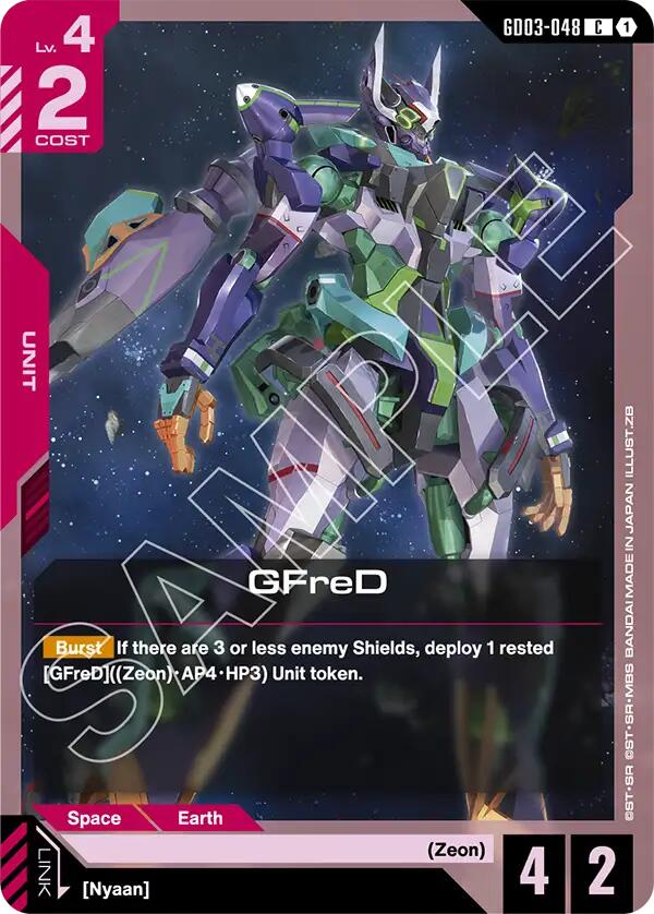 Gundam Card Game: GFreD (GD03-048) card image
