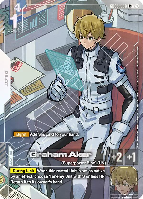 Gundam Card Game: Graham Aker (R+) card image