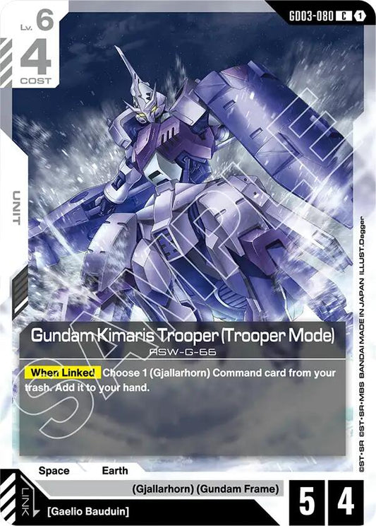 Gundam Card Game: Gundam Kimaris Trooper (Trooper Mode) card image