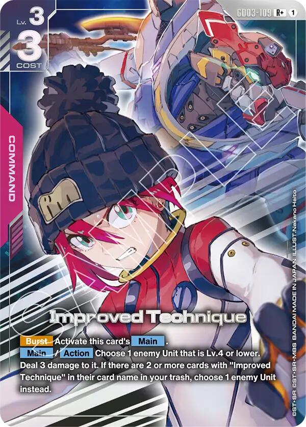 Gundam Card Game: Improved Technique (R+) card image