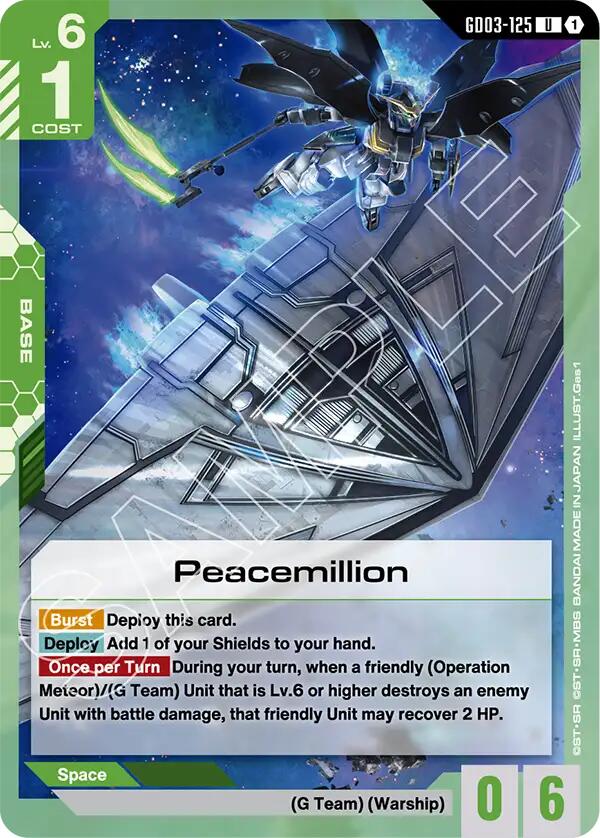Gundam Card Game: Peacemillion card image