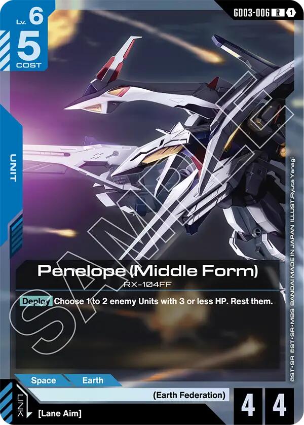 Gundam Card Game: Penelope (Middle Form) card image