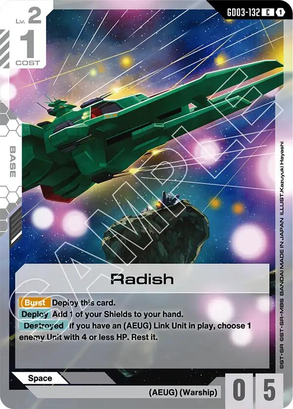 Gundam Card Game: Radish card image