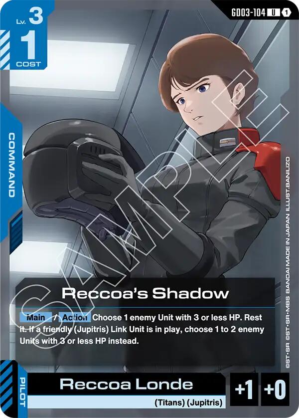 Gundam Card Game: Reccoa's Shadow card image