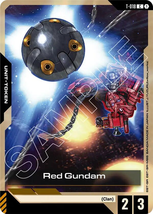 Gundam Card Game: Red Gundam (T-018) card image